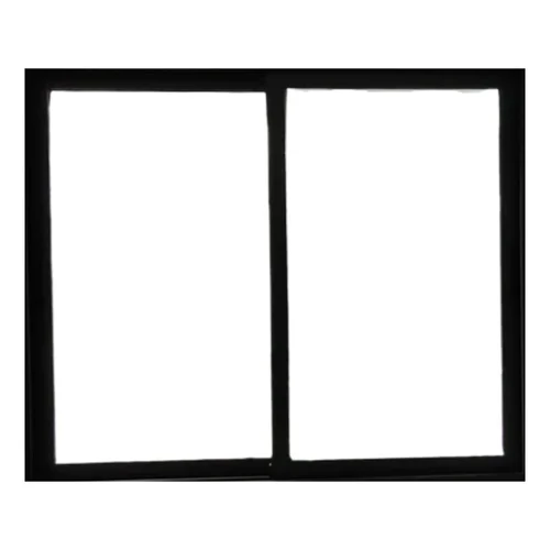  2 Track Black Aluminum Sliding Window