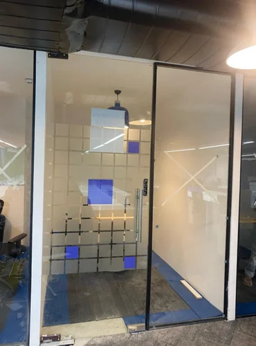 7 Feet Toughened Glass Single Door