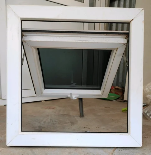 White UPVC Glass Top Hung Window