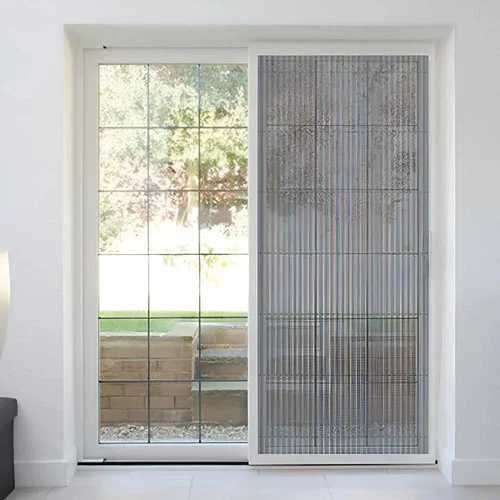 White UPVC Mesh Fixed Window