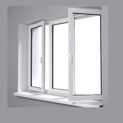 White UPVC Casement Type Window