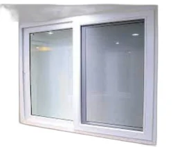 2 Track Plain Glass UPVC Sliding