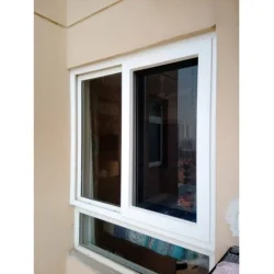 2 Track Toughened Glass UPVC